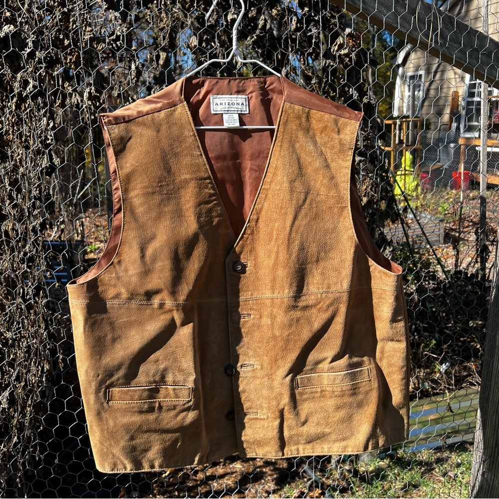 Arizona Suede Vest Large Vintage Dapper